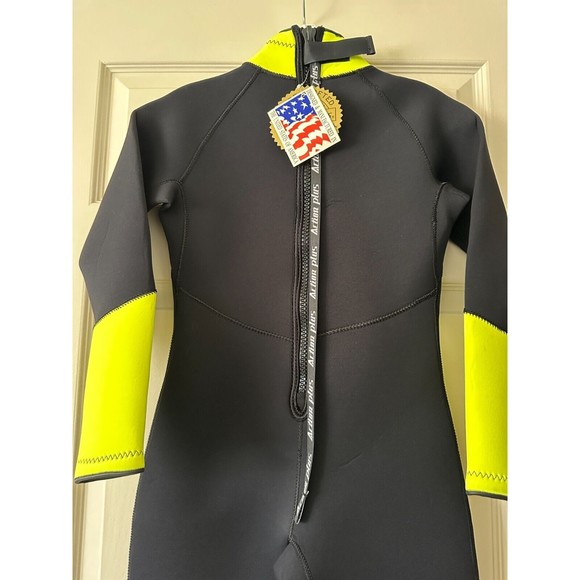 NEW Wet Suit Action Plus Full Body Neoprene Purple Yellow Made in USA Large - Picture 7 of 13